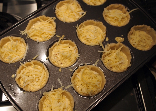 Onion tarts - fresh from the oven